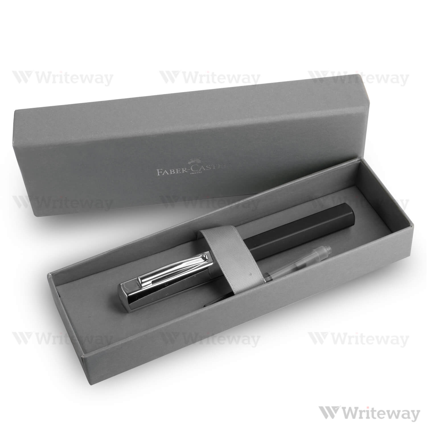 FABER CASTELL ONDORO GRAPHITE FOUNTAIN PEN BLACK MEDIUM